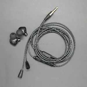 更换 IE80 IE 8I IE8 IEM 耳机电缆与语音遥控器和麦克风 Sennheiser