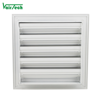 Fenêtre de ventilation extérieure en aluminium, étanche, à persiennes fixes, pour l'air frais