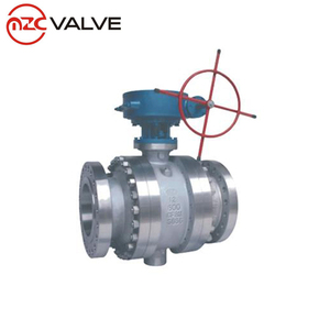 Válvula de bola montada en canaletas <span class=keywords><strong>Wcb</strong></span> de acero al carbono con bridas - Product Image 2