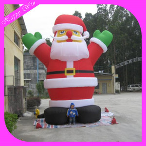 Grande babbo natale gonfiabile commovente gigante adorabile commerciale di babbo natale per le decorazioni - Product Image 5