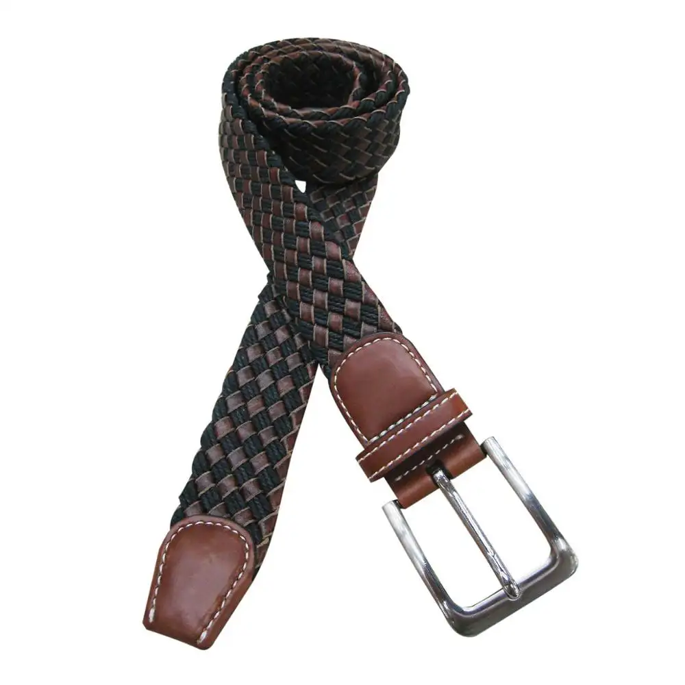 leather fashion belt of braid
