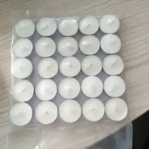 paraffin wax candle making supplier factory price unscented tealight candles