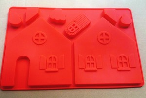 Best Selling Food Grade <strong>Christmas</strong> 3D Gingerbread Cake Baking Molds <strong>Silicone</strong> House Cake <strong>Moulds</strong> - Product Image 6