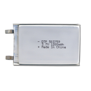 DTP Hohe qualität polymer <span class=keywords><strong>li-ion</strong></span> batterie 503759 3,7 v 1200 mah lipo batterie - Product Image 1