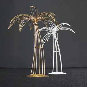 2018 LATEST Iron coconut tree centerpiece, stage event decorations, window display, wedding ornaments