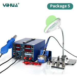 YIHUA 853D 3A 4 LED mit USB 3in1 handy reparatur DC power suipply löten rework station - Product Image 6