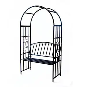 Arc de jardin extérieur en <span class=keywords><strong>fer</strong></span> <span class=keywords><strong>forgé</strong></span> avec banc, offre spéciale, économique - Product Image 1