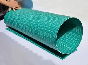 PVC Cutting Mat Maximum 3mm 12kg OEM 5 Layer Thickness Green Mat Self Healing For Sewing Super Size Cutting Mats