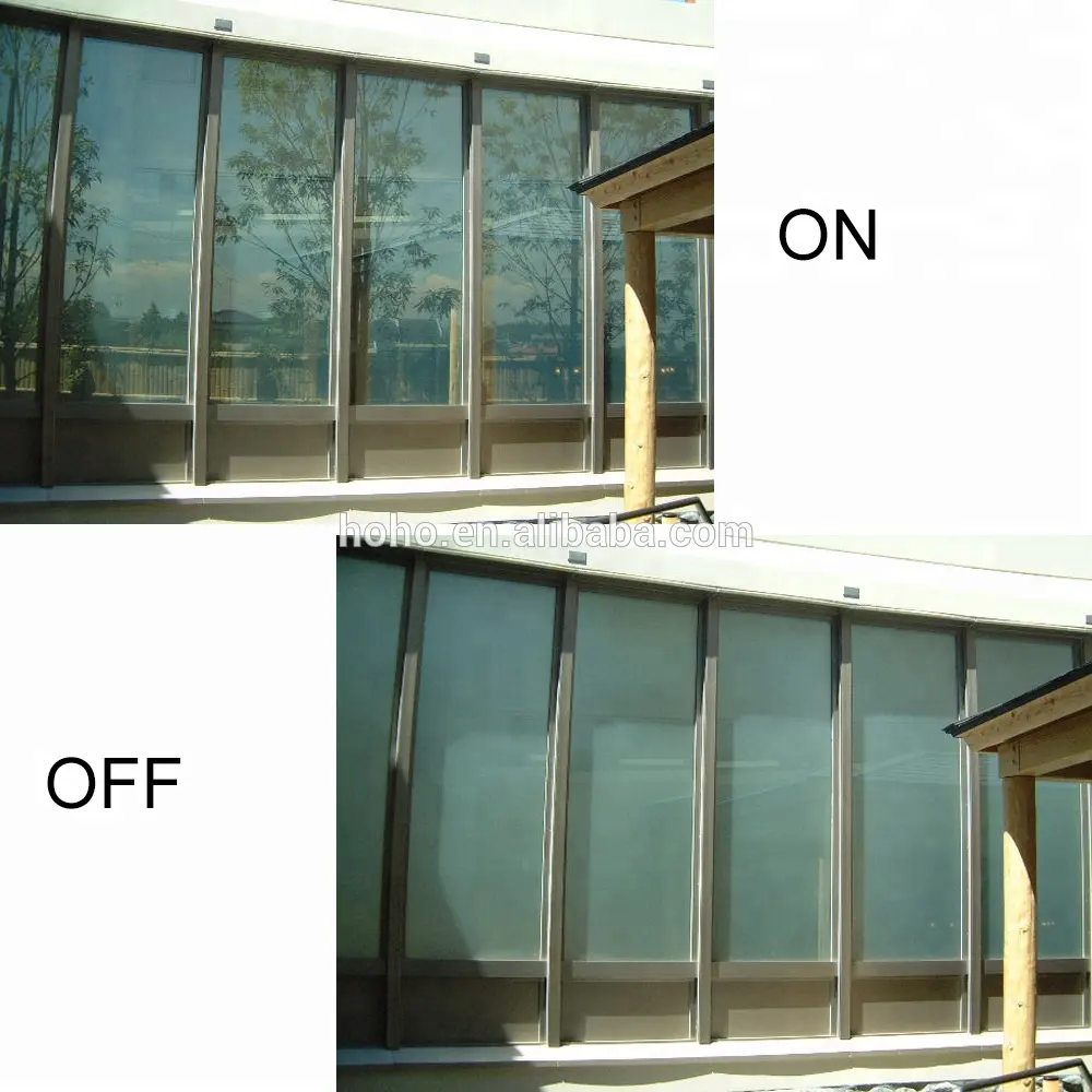 Thiết kế mới PDLC Thông Minh GlassSwitchable Nổ Phim Bằng Chứng cho Xây Dựng Cửa Sổ Kính
