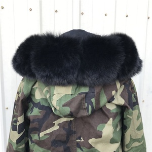 Parka avec col en fourrure de <span class=keywords><strong>renard</strong></span>, meilleure mode pour femme, - Product Image 4