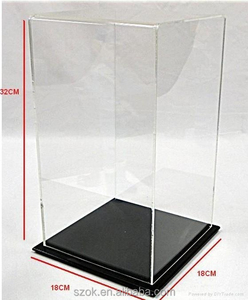 high quality luxury design clear tall acrylic display box wholesale