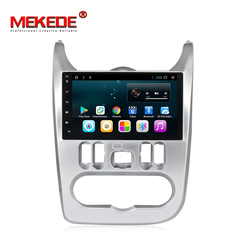 MEKEDE Topway T3 Android 8,1 quad core android reproductor de dvd de coche para Renault Logan2009-2013 Sendero Dacia Logan 2008-2012 Duster