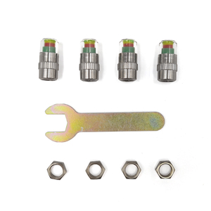 4 pièces bouchon de <span class=keywords><strong>valve</strong></span> tpms de <span class=keywords><strong>pneu</strong></span> de vélo de voiture avec moniteur de pression indicateur de capteur d'alerte de jauge de <span class=keywords><strong>pneu</strong></span> - Product Image 2