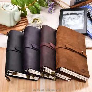 Handgemaakte Tan Leather Journal Book Cover Voor Note Book