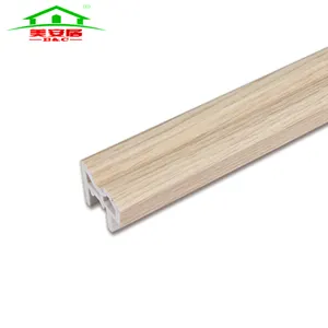 Made in china Eiche Natur holzmaserung pvc geschäumte wpc architrav für kleiderschrank rahmen Fenster architrav