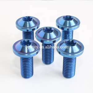 Viti Metriche in Titanio Anodizzato Blu per Disco Freno Moto da Corsa <span class=keywords><strong>M</strong></span> 8*25 - Product Image 2