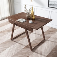 Table basse carrée en bois pour salon moderne, design créatif Jieshi, réglable en hauteur