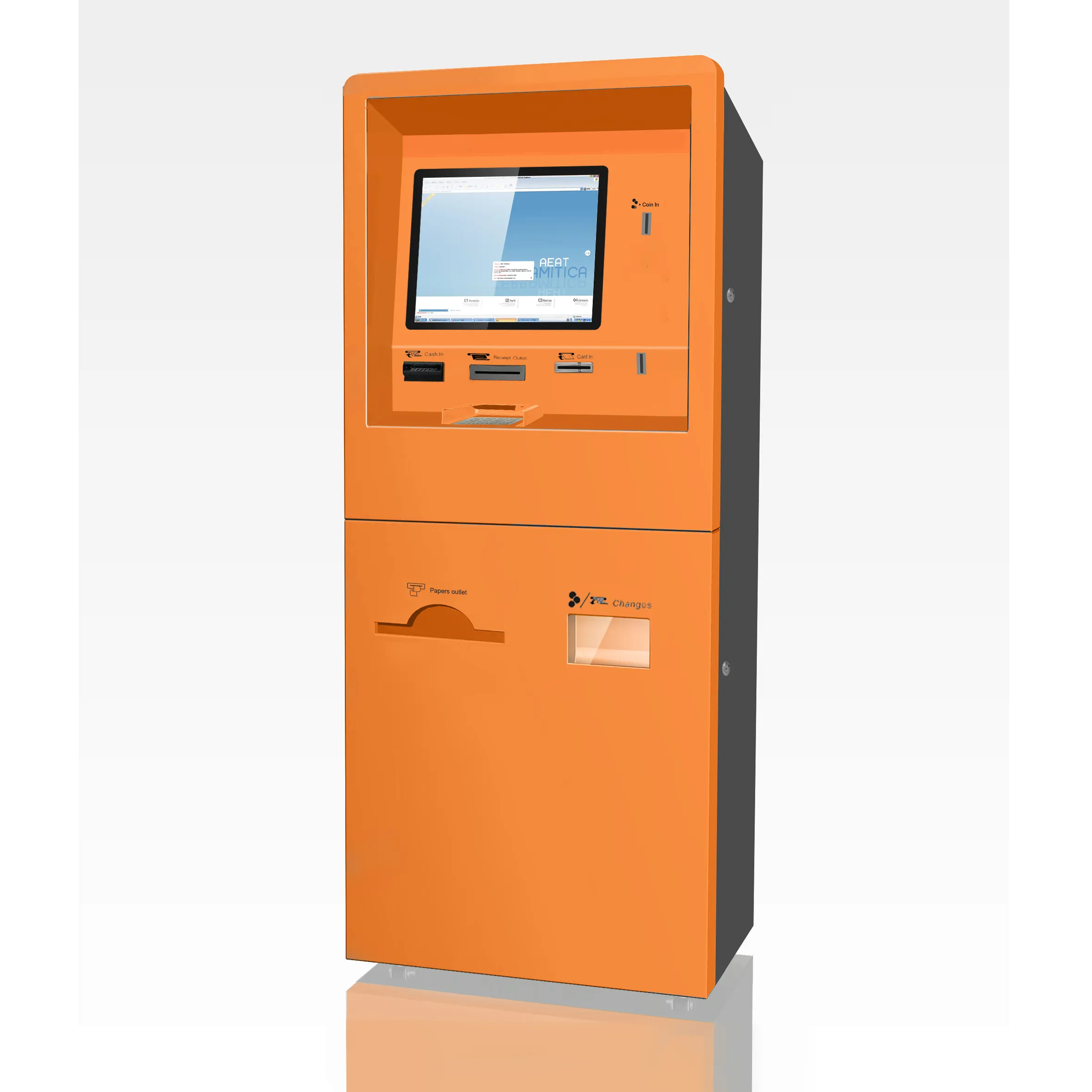 Self Service A4 Document Printing Kiosk Cash Payment Machine with Touch Screen Hot Sale