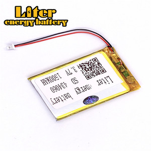 Plug 1.0-2 P 3.7 V 434060 1500 mah factory high quality lithium polymer battery rechargeable li-ion battery lipo - Product Image 3