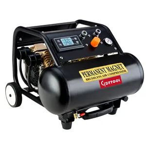 2HP Brushless compressore D'aria 15L Carro Armato, 1500W senza Olio silenzioso Portatile Oil-Less a basso Rumore 4 gallon Serbatoio del Compressore D'aria GDY-990K