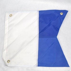 Drapeau de signalisation <span class=keywords><strong>Alpha</strong></span> blanc et bleu pour la <span class=keywords><strong>plongée</strong></span>, la navigation maritime, la sécurité maritime, le drapeau international de <span class=keywords><strong>plongée</strong></span> sous-marine - Product Image 1