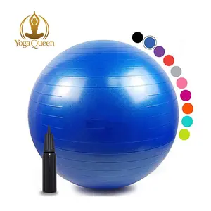 Bola de ginásio ecológica antiexplosão, 65cm, pvc para exercício fitness, yoga