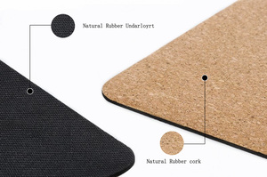 Tapete <span class=keywords><strong>de</strong></span> Yoga <span class=keywords><strong>de</strong></span> <span class=keywords><strong>Corcho</strong></span> con Diseño <span class=keywords><strong>de</strong></span> Madera y Yute Estampado con Motivos Naturales <span class=keywords><strong>de</strong></span> Alta Calidad - Product Image 5