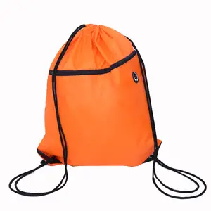 Unisex Mochilas Com Cordão Sacos A Granel 5 Pacote Ginásio de Esportes Saco de Corda Cinch Sack pacote com Zíper e Bolsos de Malha