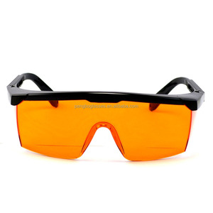 Échantillon gratuit côté bouclier de protection orange lunettes de sécurité