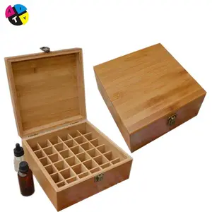 Houten Ambachten Essentiële Olie Doos Handgemaakte Houten Gift Verpakking Essentiële Olie Houten Opbergdoos