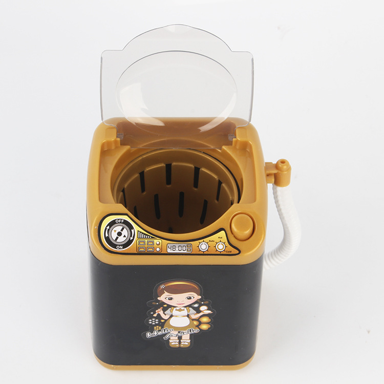 Оптовая продажа, миниатюрная электрическая кисть для мытья стиральной машины, Кисть для макияжа, можно обезвоживать и дренировать