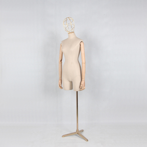 Maniquí de Mujer a <span class=keywords><strong>Media</strong></span> <span class=keywords><strong>Escala</strong></span>, con Tela, Torso de Maniquí con Brazos de Haya para Marcas de Lujo - Product Image 2