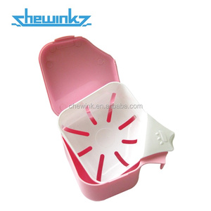 กล่องยึดฟันพลาสติก2ชิ้นหลากสีสำหรับสุขอนามัยในช่องปาก - Product Image 2