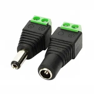 Adaptador de toma de corriente OEM macho y hembra, conector bnc para accesorios de videovigilancia