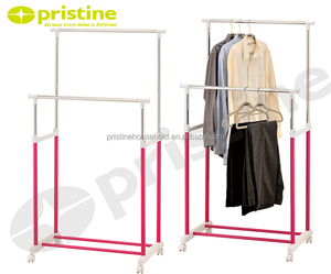 Estante colgante de ropa de Metal ajustable de diseño moderno de almacenamiento doméstico MIT, venta al por mayor de muebles para el hogar de Taiwán, estante para sala de estar - Product Image 5