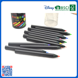 2016 en gros 3.5 pouces 12 couleurs noir boisé avec <span class=keywords><strong>taille</strong></span>-<span class=keywords><strong>crayon</strong></span> set - Product Image 3