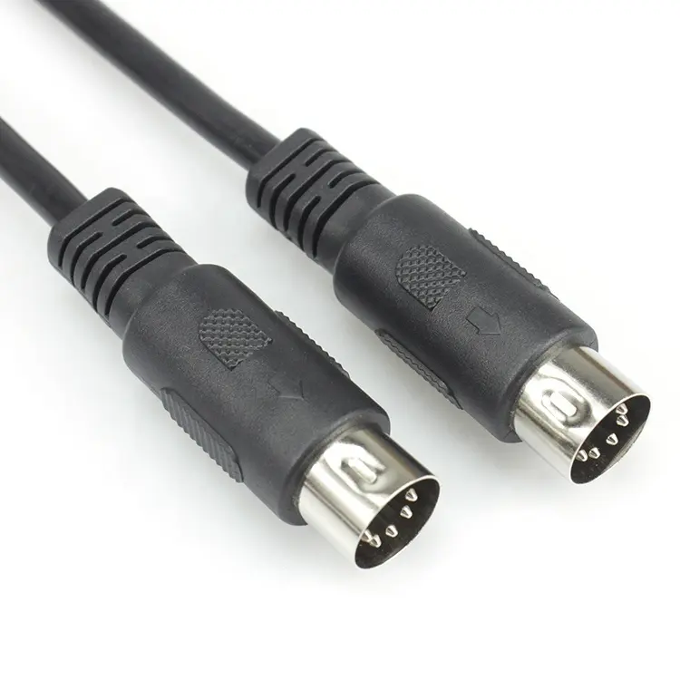 2m 5 Pin Din Plug Audio Cable MIDI Cable Music Keyboard Cord