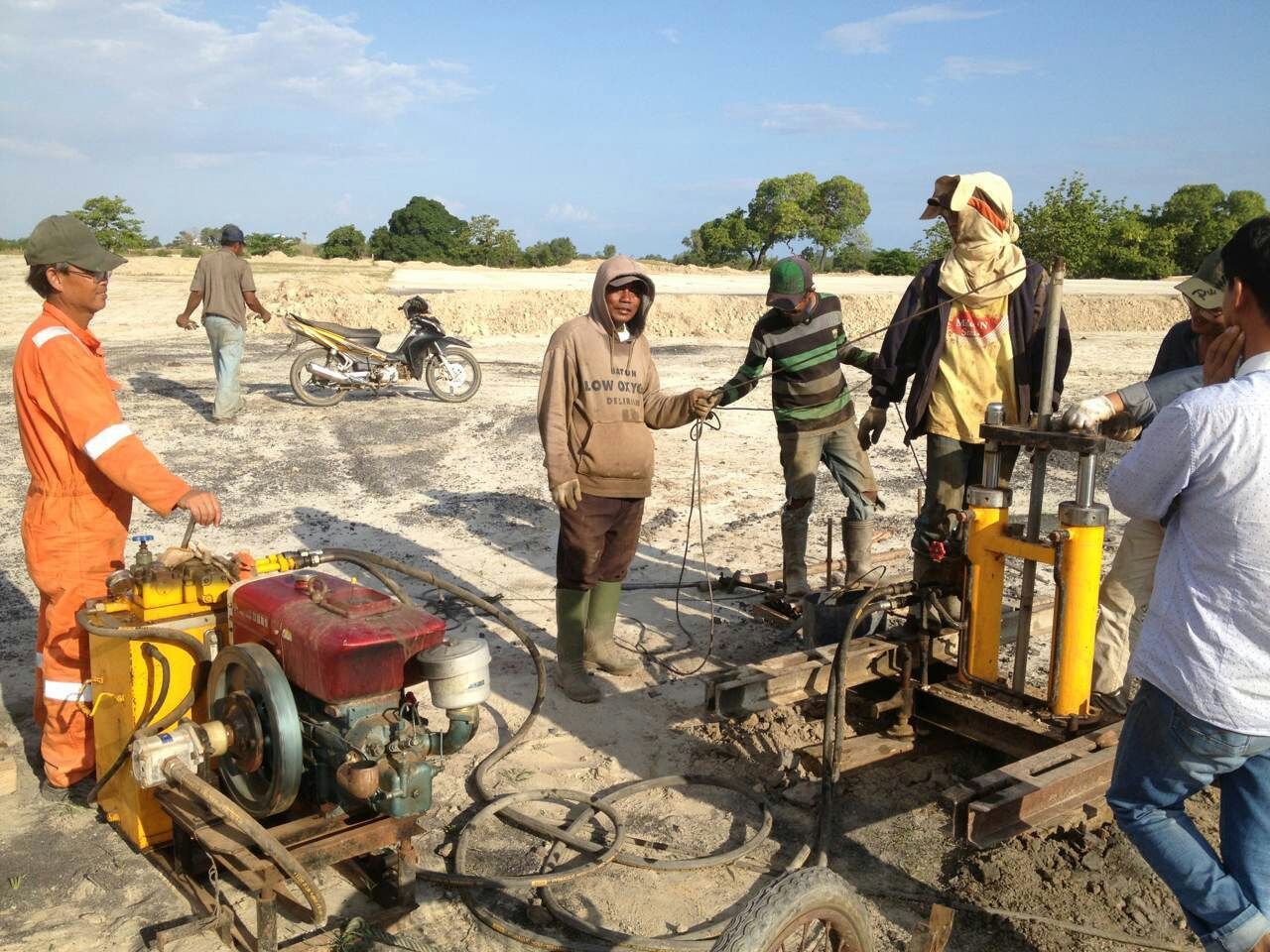 NDJT-10T Équipement d'arpentage géologique à double cylindre, pénétromètres statiques CPT hydrauliques du sol