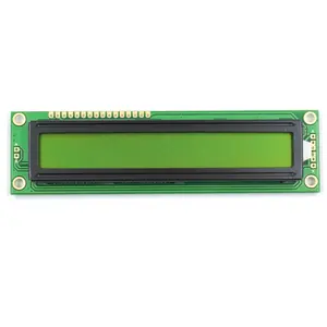 16 pin Big Character 16x1 lcd yellow/green 8-bit parallel interface Monochrome module 1601 lcd display