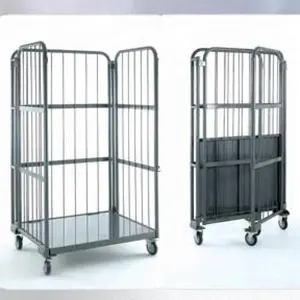कार्गो औद्योगिक कंटेनर पिंजरे के लिए पिंजरे ट्रॉली - Product Image 2