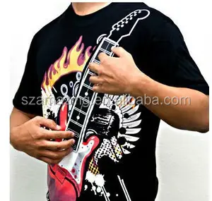 vendita calda incredibile fresco giocabile chitarra elettronica t shirt