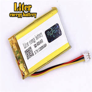 Stecker 2,0-3 P 3,7 V 603450 1200 mah Wiederaufladbare lipo batterie solar li ionen polymer lithium-batterie mit PCM - Product Image 3