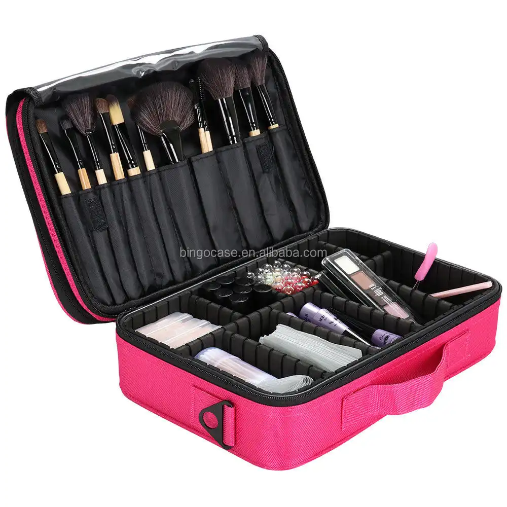 Professional Makeup Bag with dividers