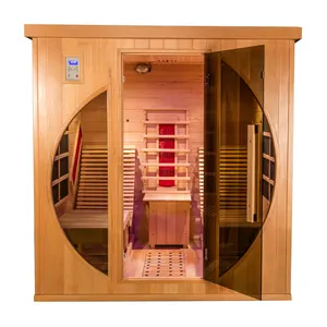 Maison de sauna infrarouge lointain préfabriquée 2 personnes