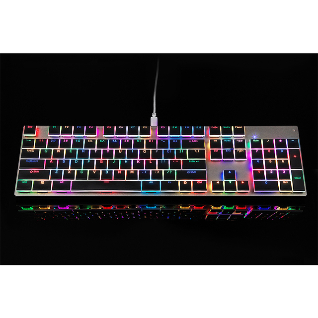 108key Gamer Computer Laptop Ergonomic Rgb Led Colored Wired Usb Gaming Computer Accessories Teclado Mechanical Keyboard