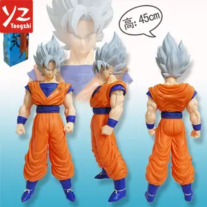 ICTI Goedgekeurd factory Custom Made Dragon Ball Super Saiyan Goku Cartoon Plastic Figuur Speelgoed