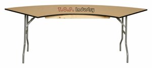 <span class=keywords><strong>Table</strong></span> pliante en bois serpentin 153*76cm - Product Image 2