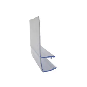 Selo da porta do chuveiro de vidro dobrável flexível da forma f