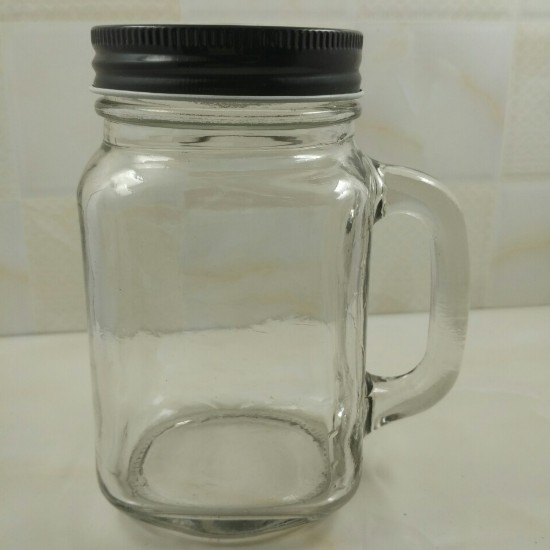 16 oz glass mason jar sizes glass mason jars mug with lids and straw