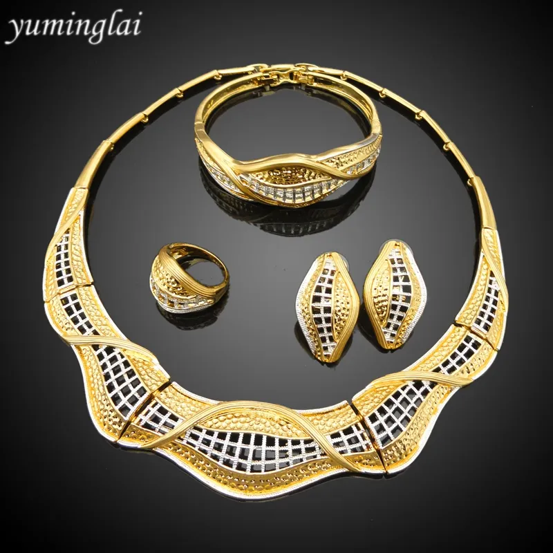 Wholesales conjunto de joias revestidas ouro 18k, africano, brasileiro, saudita